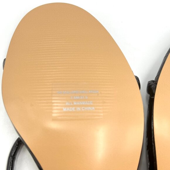 Katy Perry Womens Size 7.5 The Scalloped Gold Shell Heels Sandals Shoes - Picture 9 of 13